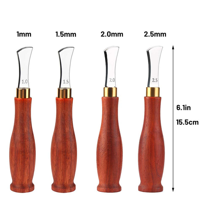 Leather Shallow Slot Edge Linear Edge Device, Edge Creaser Stainless Steel, Leather Crimping Working Tools, Leather Edge Creaser 1.0/1.5/2.0/2.5mm for Leather Craft