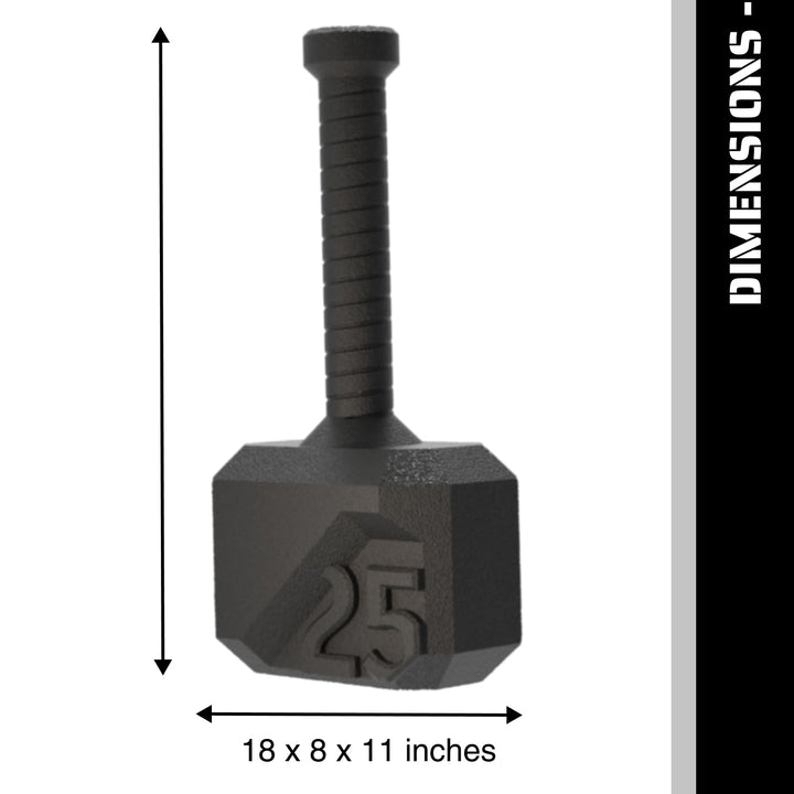 Tribe WOD Hammer Kettlebell 15-70lb + Adjustable | Cross Training Workout Equipment for Muscle Building, Cardio Fitness, Weights for Women & Men | Strength Training Kettlebells (15 * 11 * 8 inch)