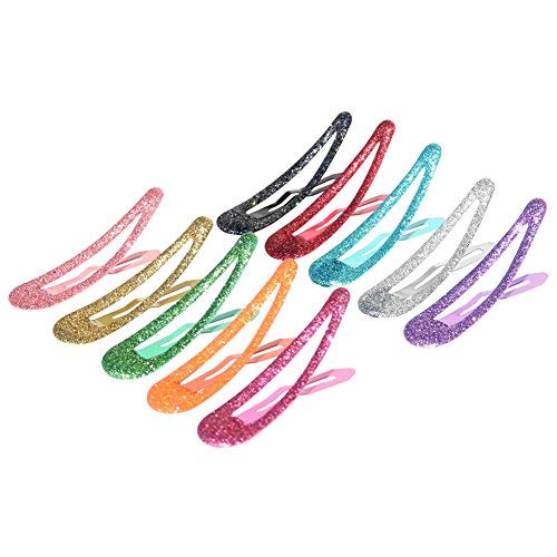 Snap Hair Clips 40pcs 2 No Slip Glitter Hair Clip Metal Hair Barrettes for Baby Girls Toddlers