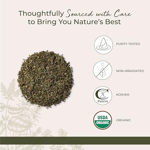 Peppermint Leaf C/S Organic, 1-pound Bag