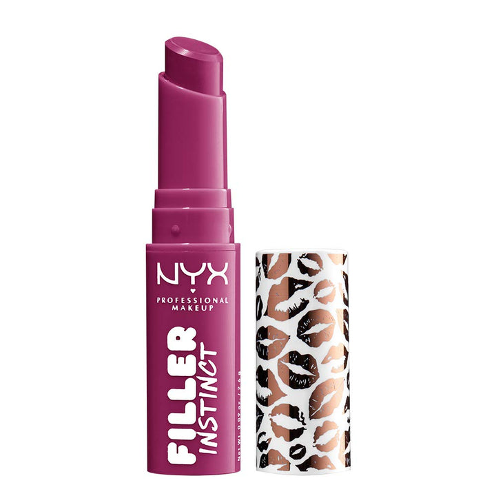 PROFESSIONAL MAKEUP Filler Instinct Plumping Lip Color, Lip Balm - Bitten Pout (Berry Red)
