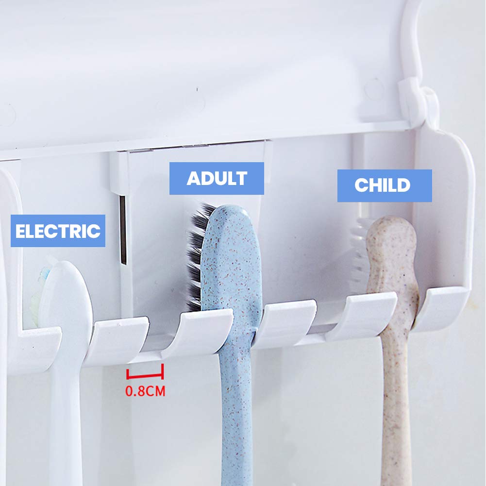 Dust-proof Toothpaste Dispenser Toothpaste Squeezer Kit (Pink)