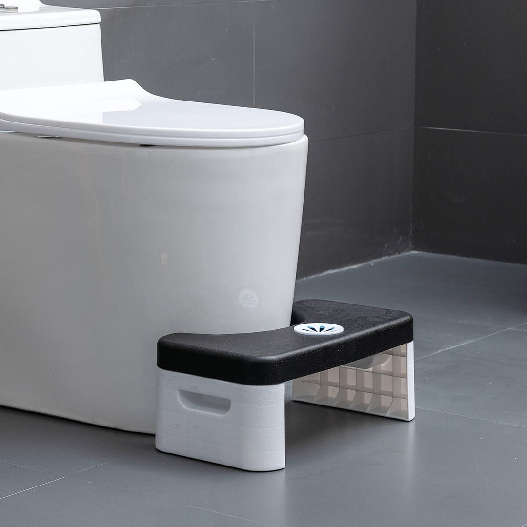 Toilet Stool, Folding Toilet Stool, Squatting Toilet Stool, Bathroom Toilet Stool, Potty Step Stool, Splicable Poop Stool, Step Toilet Stool Bathroom, Bathroom Potty Step Stool(Black)