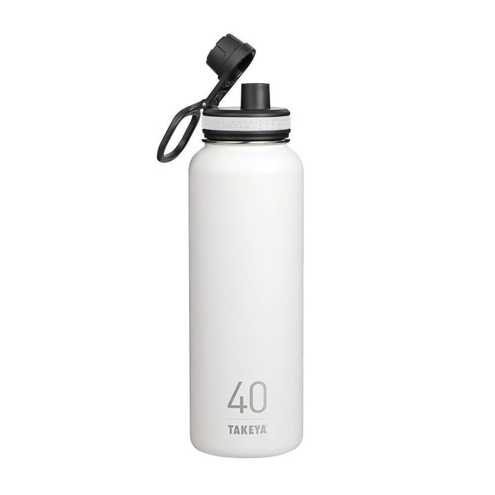 Originals 40 Oz Vacuum Insulated Stainless Steel Water Bottle With Straw Lid, White