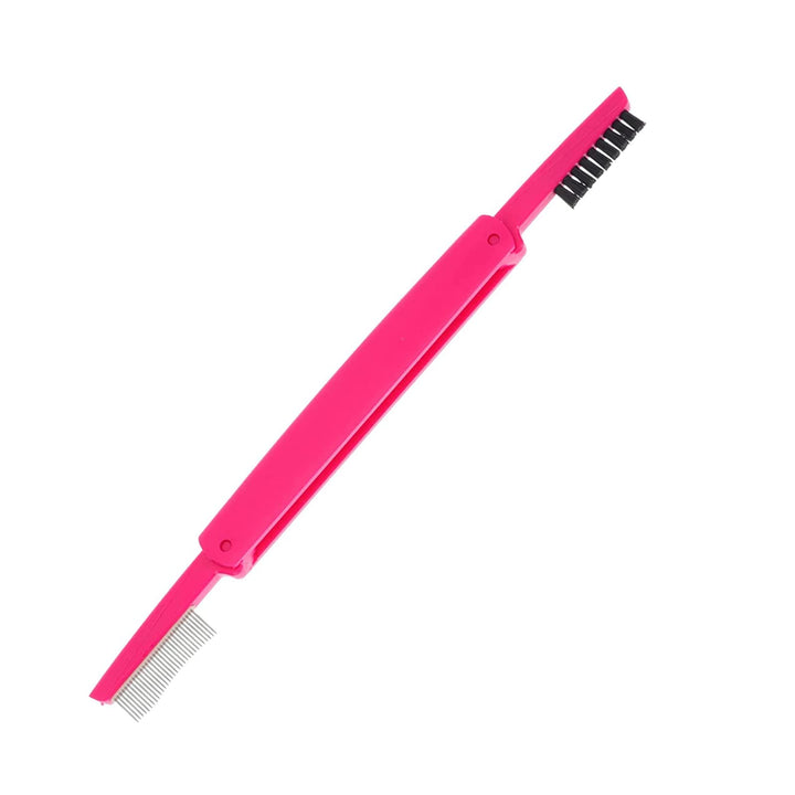 Foldable Eyebrow Brush and Lash Comb,Double Ended Brow Brush Makeup Brush