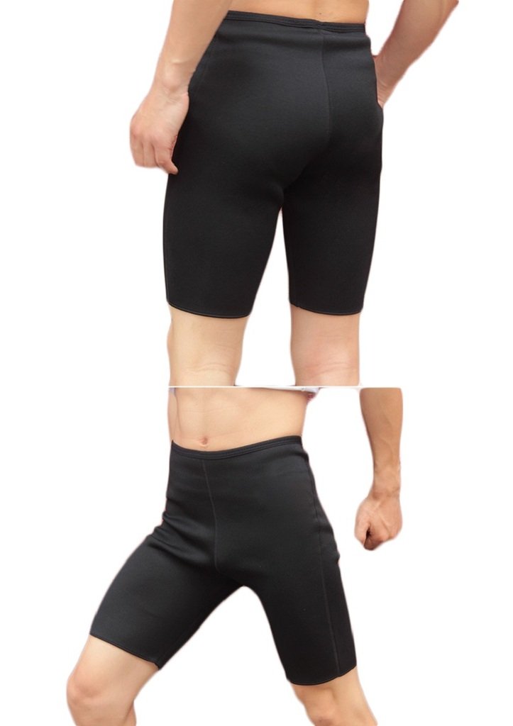 Mens Hot Sweat Thermo Shorts, Neoprene Body Shaper, Comfortable Slimming Shapewear, Thighs Fat Burner, Workout Sauna Pants for Weight Loss