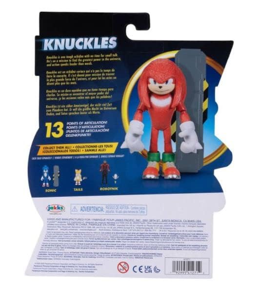 Sonic the Hedgehog 2 The Movie 4 Articulated Action Figure Collection (Knuckles)