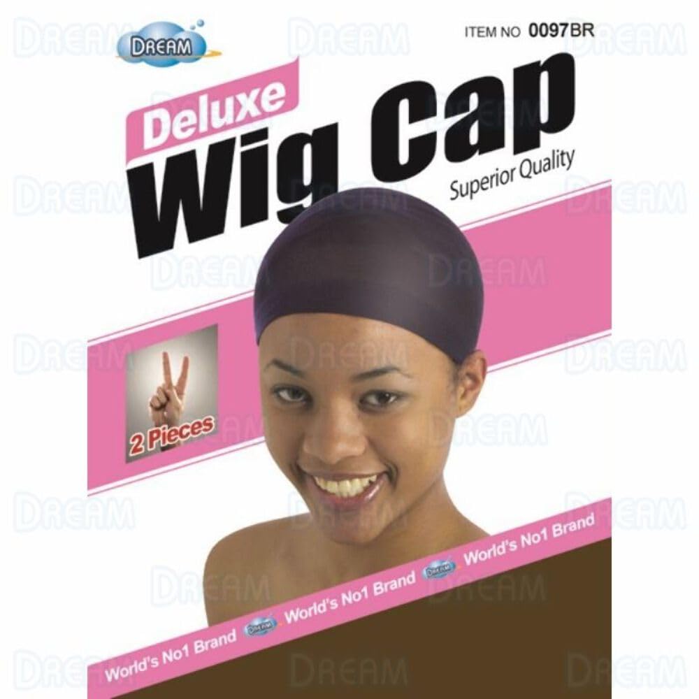 Deluxe Wig Cap 2 Piece Package BROWN