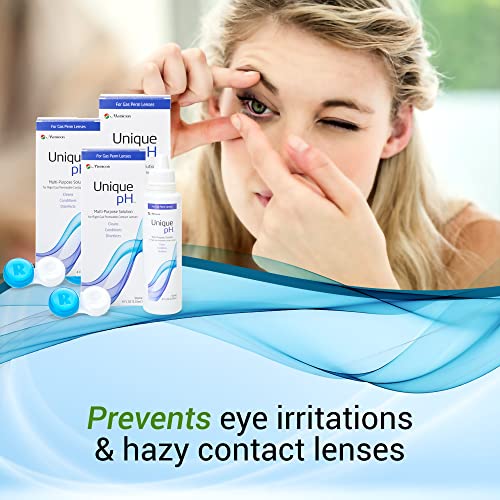 Unique pH Multi-Purpose Solution with RGP Lens Case, 4 Fl Oz (Pack of 3)