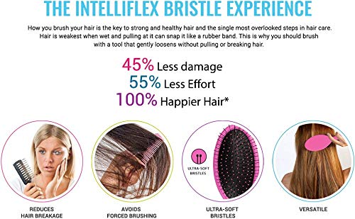 Original Detangler Hair Brush, Shimmering Sky, Dreamy Dawn, All Hair Types, Ultra-Soft IntelliFlex Bristles Glide Through Tangles with Ease, Pain-Free Comb for Men, Women, Boys and Girls