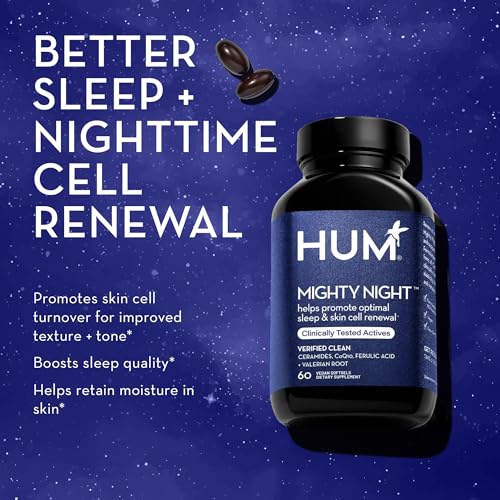 Mighty Night - Nighttime Supplement for Skin + CoQ10 & Ferulic Acid to Promote Skin Cell Turnover - Overnight Beauty Vitamins for Women (60-Count)