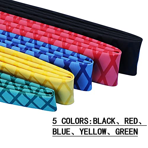 Fishing Rod Shrink Wrap 2:1 Dia 0.6, 0.8, 1, 1.2, 1.4, 1.6 Fishing Rod Grip Wrap Industrial Heat Shrink Tubing Fly Fishing Accessories (Black, F35 mm)