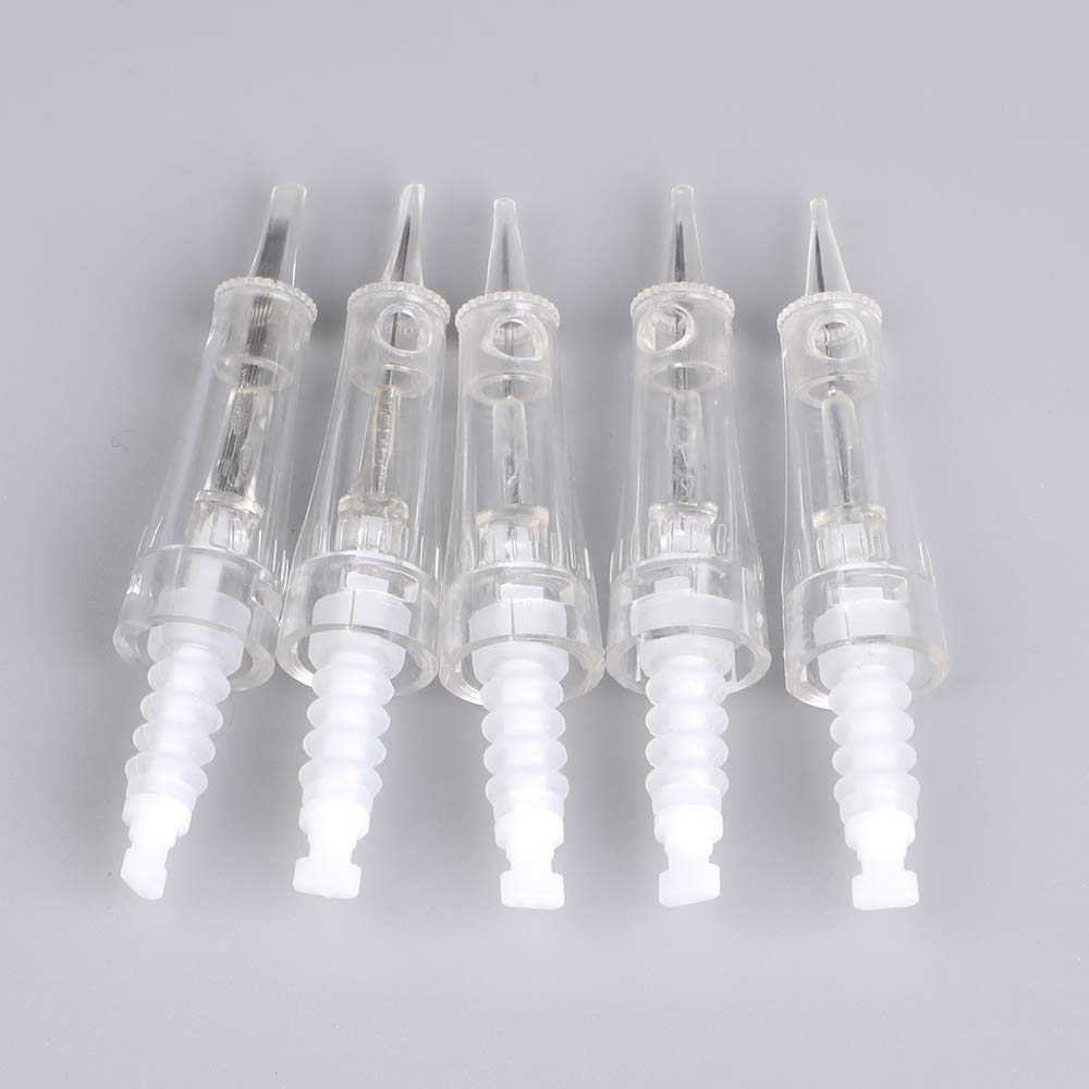 10pcs 1RL Makeup Cartridges Needles Professional Tattoo Needles for Eyebrow Eyeliner Lip (EN42-1R)