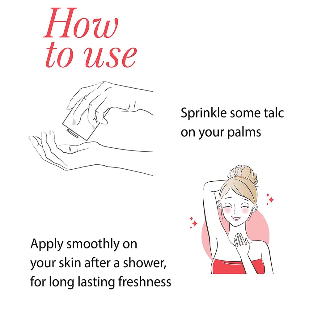 London RED ROSE Perfumed Deodorizing Talc Talcum Powder 100gm
