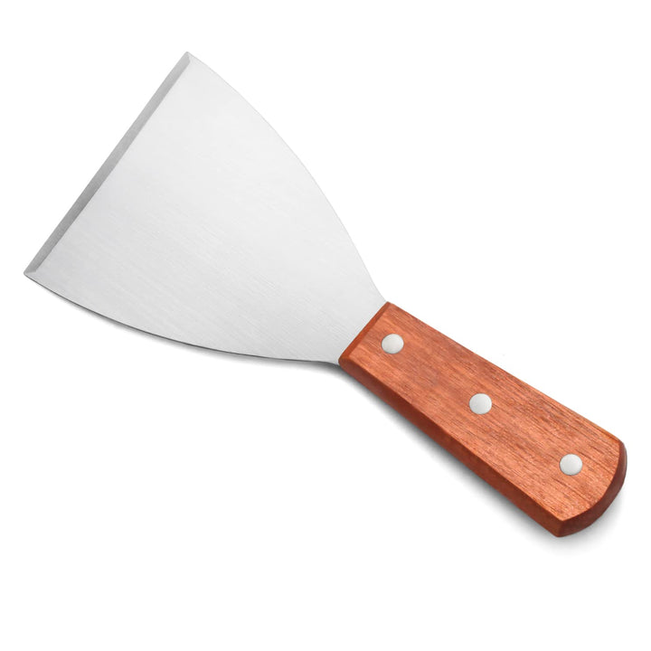 38309 Wood Handle Slant Edge Grill Scrapers, 4 by 8.5-Inch