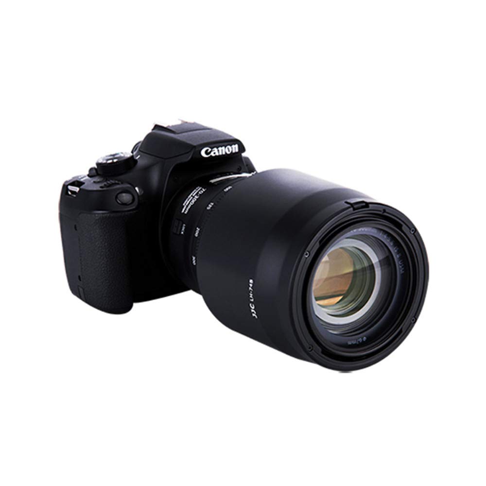Reversible Lens Hood Shade for Canon EF 70-300mm f/4-5.6 is II USM Replaces Canon Lens Hood ET-74B, with Button to Lock or Release