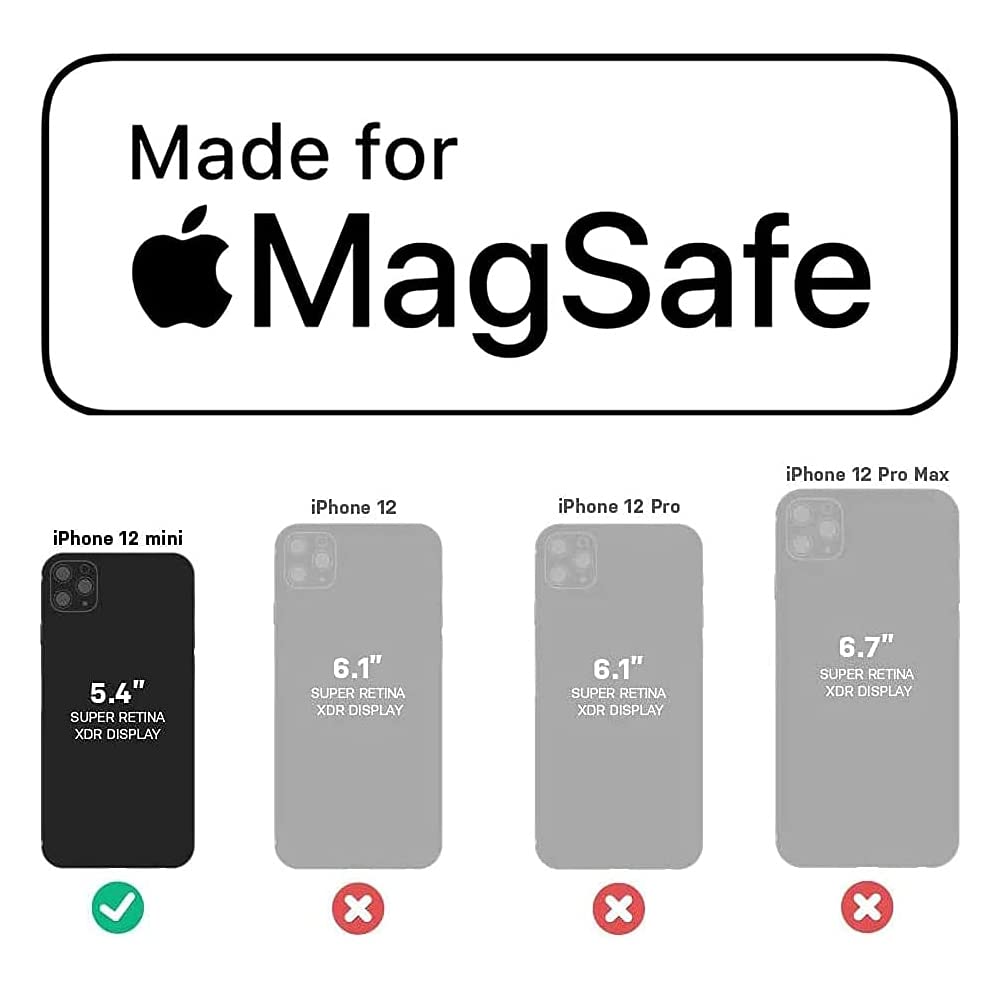Defender Screenless Series Case with MagSafe for iPhone 12 Mini (ONLY) Non-Retail Packaging - Black