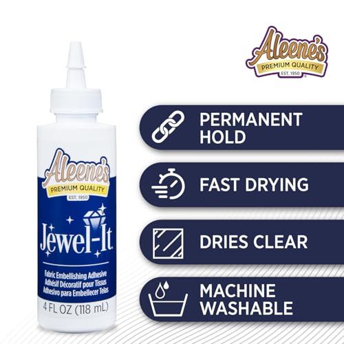 Aleene's Jewel-It Embellishing Glue, 4 Ounces, Clear, 4 Fl Oz