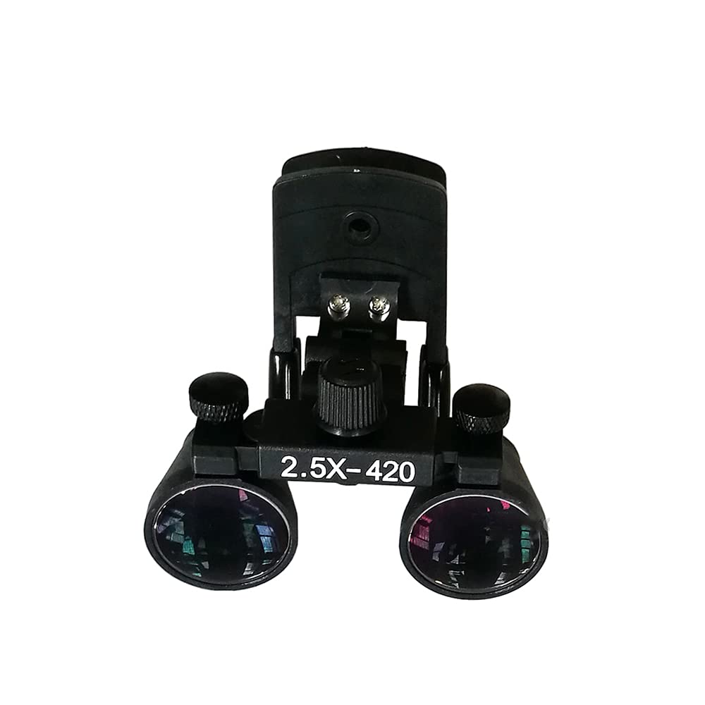 Doc.Royal Binocular Clip Loupes Lab Head Magnifier w/Clip-on 2.5X420mm DY-109