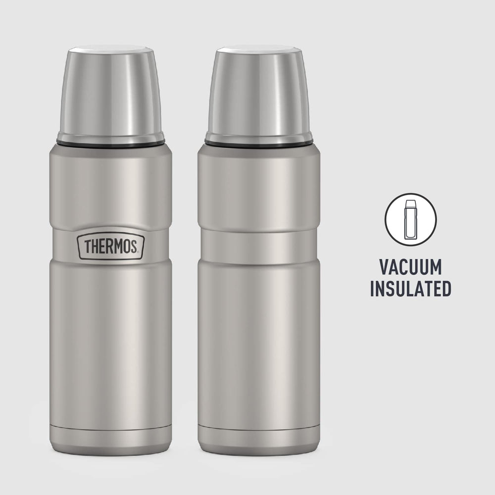 Stainless King Vacuum-Insulated Compact Bottle, 16 Ounce, Matte Steel