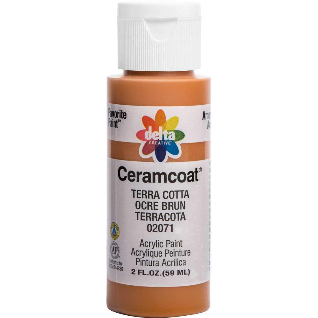 Ceramcoat Acrylic Paint in Assorted Colors (2 oz), 2071, Terra Cotta
