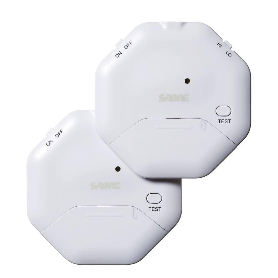 Wireless Window Glass Vibration Alarm With High and Low Sensitivity Settings, 115dB, Audible Up To 700-Feet (213-Meters), Includes Home Security Decal, Battery Test Button, 2-Pack