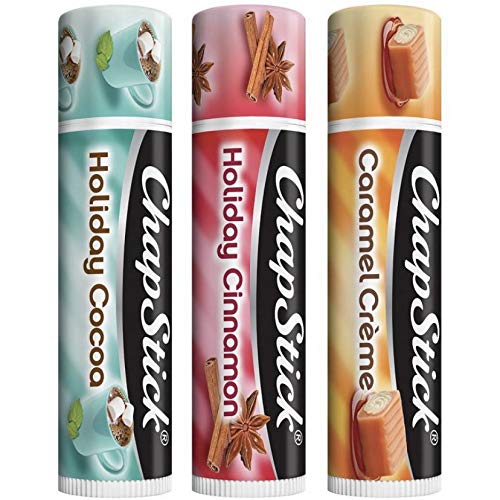 Holiday Collection 2017, Pack of 3, Holiday Cinnamon, Caramel Creme & Holiday Cocoa, 0.15 Oz Ea