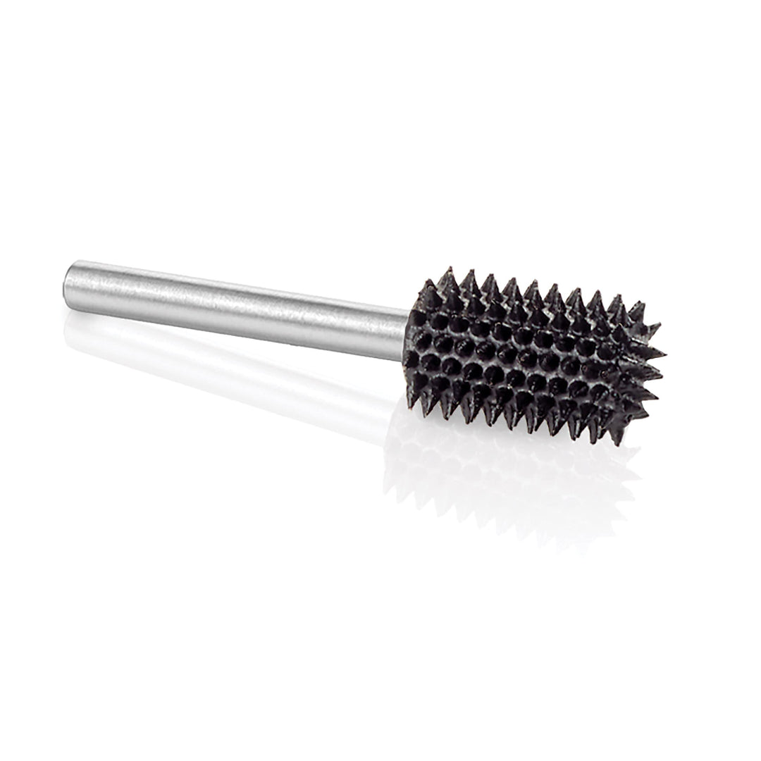 Extreme Cylinder Burr, 1/8 Shaft, Very Coarse - Woodworking Attachment for Dremel, Foredom, DeWalt, Milwaukee. Abrasive Tungsten Carbide, 1/4 (6.3mm) Dia. X 1/2 (12.7mm) Length, CX-14-EC