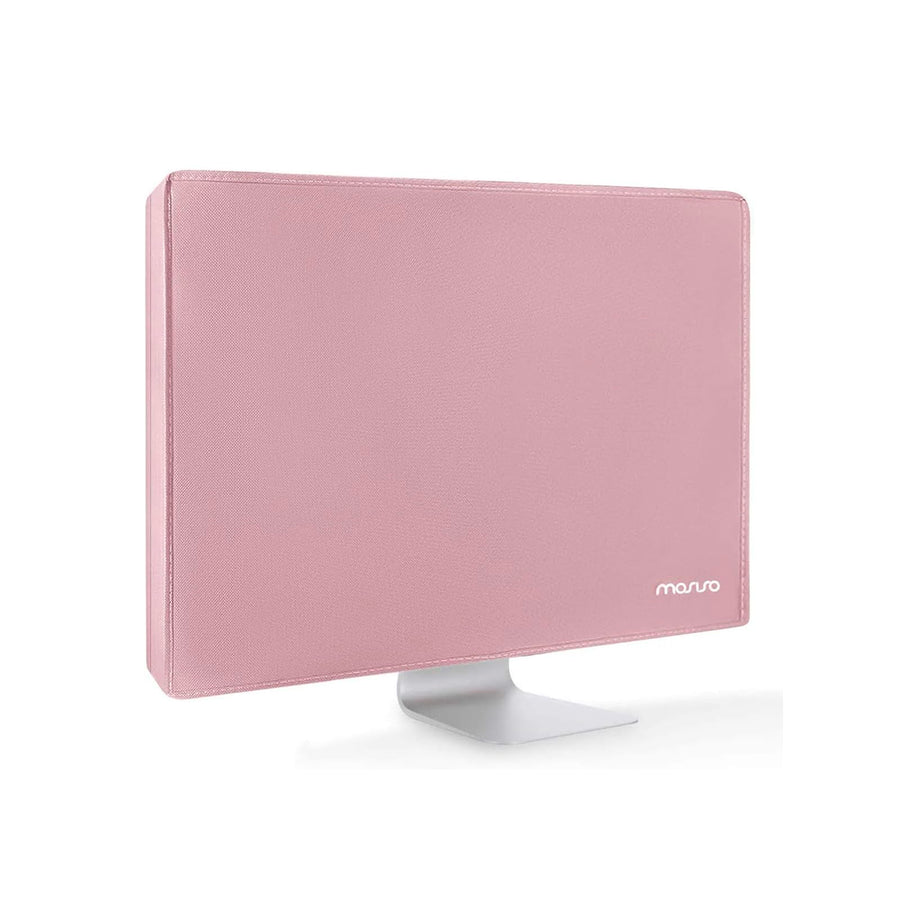 Monitor Dust Cover 22, 23, 24, 25 inch Anti-Static Dustproof LCD/LED/HD Panel Case Computer Screen Protective Sleeve Compatible with iMac 24 inch, 22-25 inch PC, Desktop and TV, Pink