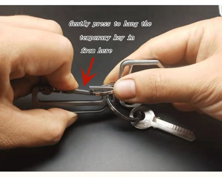Belt Loop Keychain Clip, Car Key Chain, Titanium Keychain Can Quick Release Key Holder, Best Gift