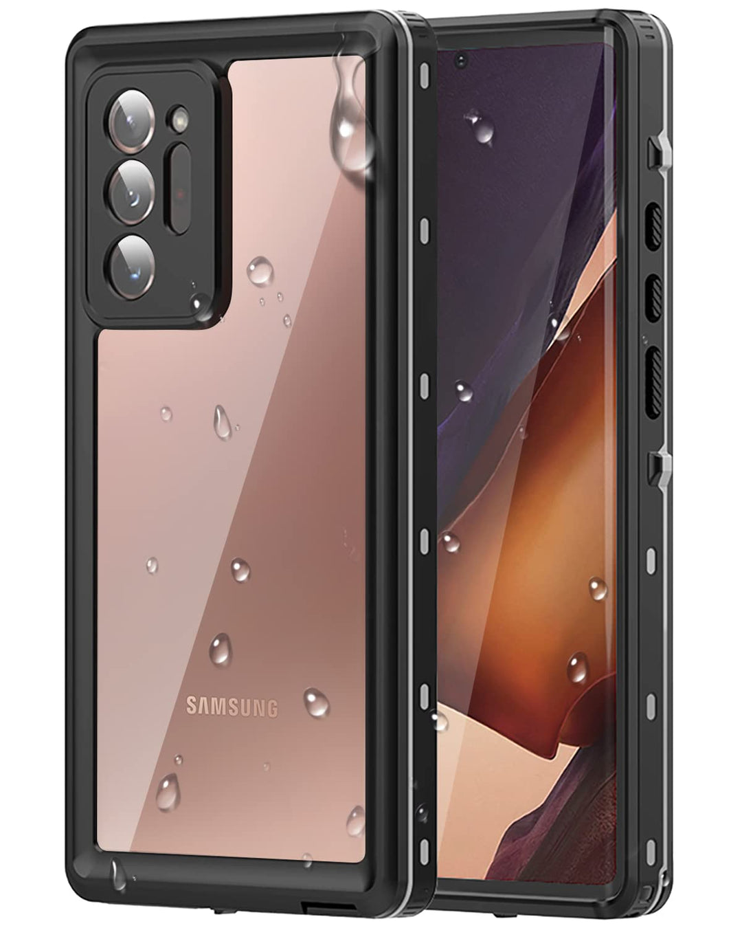 for Samsung Galaxy Note 20 Ultra Waterproof Case Built-in Screen Protector Water Resistant Cover Protective Drop Protection Hard, Shockproof Full Body Case for Samsung Note 20 Ultra 5G, Teal