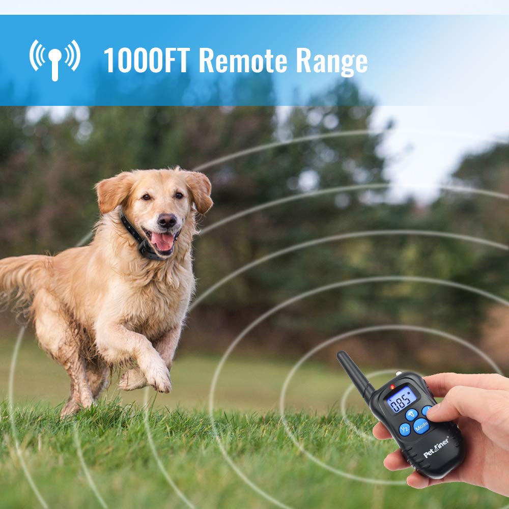 Shock Collar for Dogs - Waterproof Rechargeable Dog Training E-Collar with 3 Safe Correction Remote Training Modes, Shock, Vibration, Beep for Dogs Small, Medium, Large