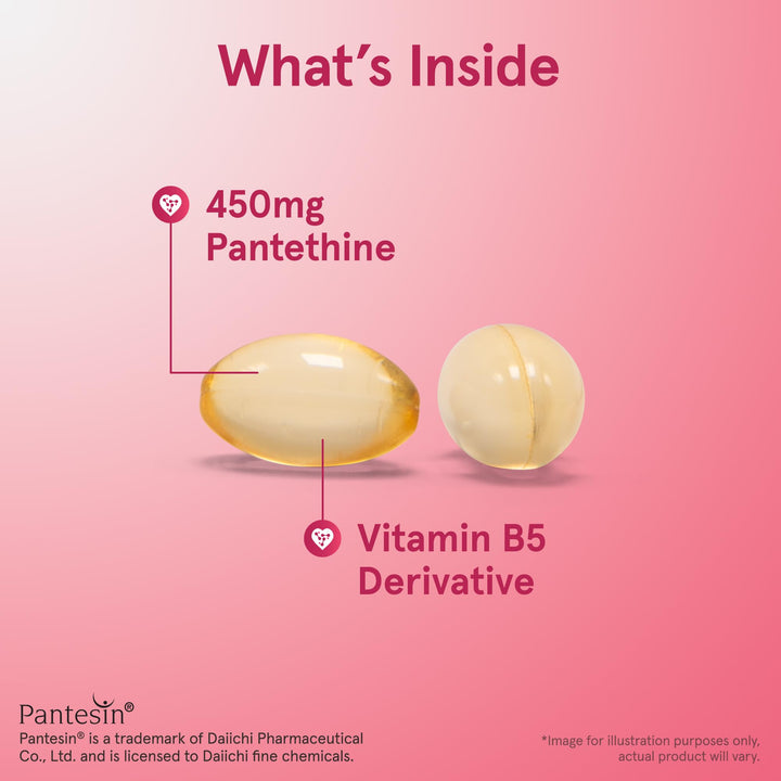 Pantethine 450 mg - Derivative of Vitamin B5 - 60 Servings (Softgels) - Support Heart Health, Carbohydrate & Lipid Metabolism - Coenzyme A (CoA) Precursor - Pantothenic Acid Supplement