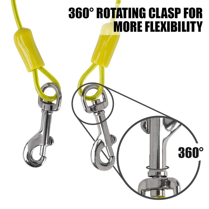 Pet Small Tie Out Cable for Dog up to 35 Pound, 25-Feet