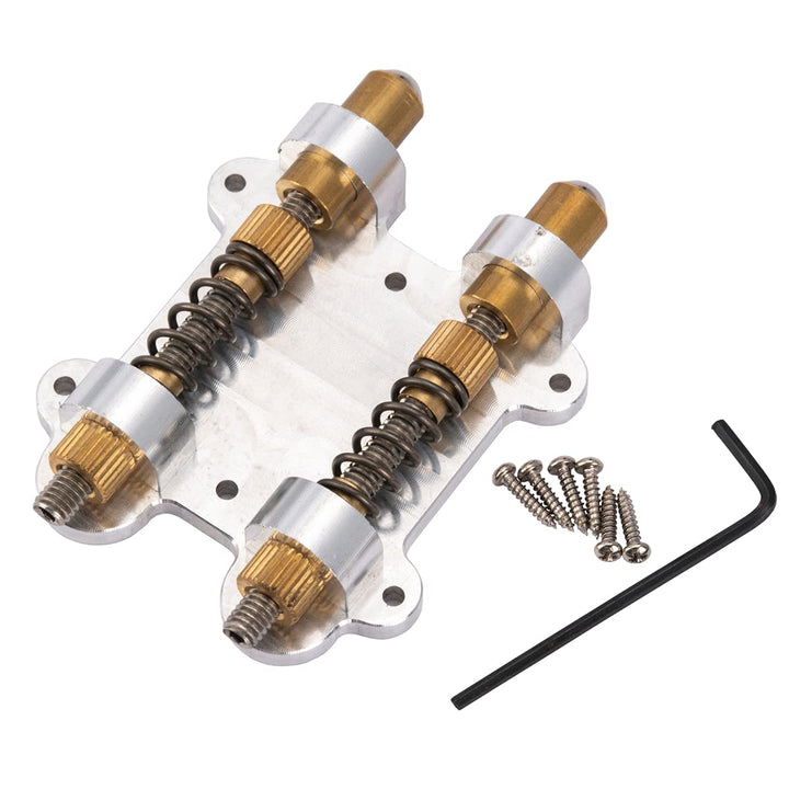 Pro Guitar Dual Brass Tremolo Stopper Stabilizer Arming Adjuster Tremsetter Set for Floyd Rose and Other Floating Tremolo Bridge Systems