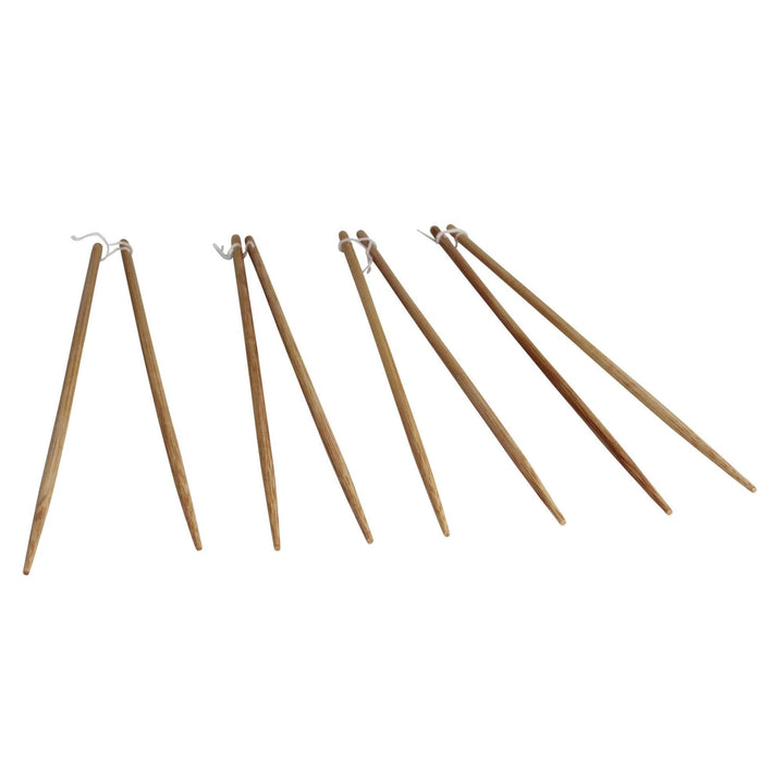IMUSA 4 Pack 13.5 Bamboo Cooking Chopsticks,Brown