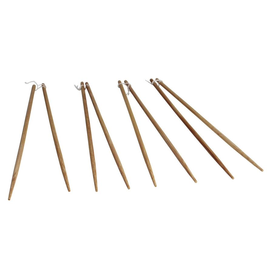 IMUSA 4 Pack 13.5 Bamboo Cooking Chopsticks,Brown