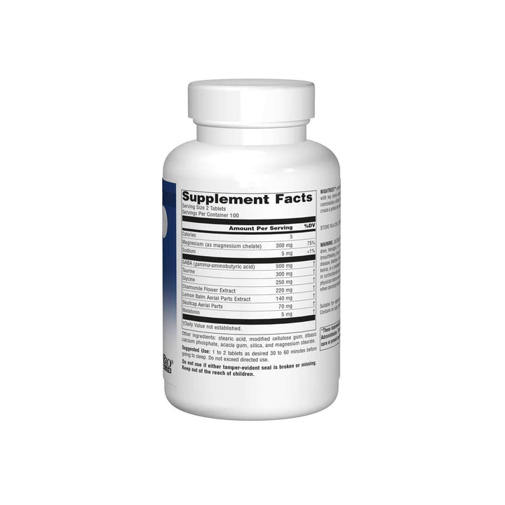 Sleep Science NightRest Multi-Nutrient & Herb Complex With Melatonin, GABA, Passion Flower, Chamomile, Lemon Balm & More - Herbal Formula - 200 Tablets