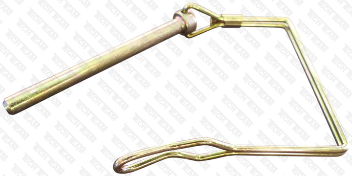 #00845, Double Wire Lock Pin 1/4” Dia. x 2 1/2” Long, Square, Tabbed, Hitch Pins, PTO Pins, Quick-Release, Can Replace a Clevis and Cotter Pin, 3 pcs.