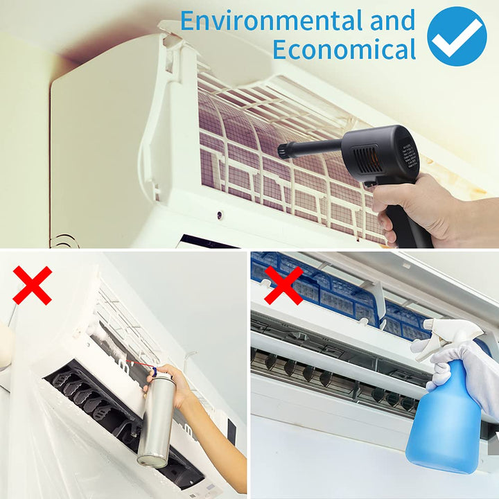 Cordless Air Duster, Air Keyboard Cleaner, Compressed Air Can Duster, Spray Canned Air Duster for Computers, Rechargeable Blower for Keyboard Cleaning, 6000mAh