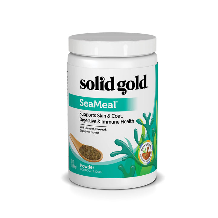 Dog & Cat Vitamin Supplements - Kelp Powder, Omega 3, Vitamins, Digestive Enzymes, Immune Support - 1 LB