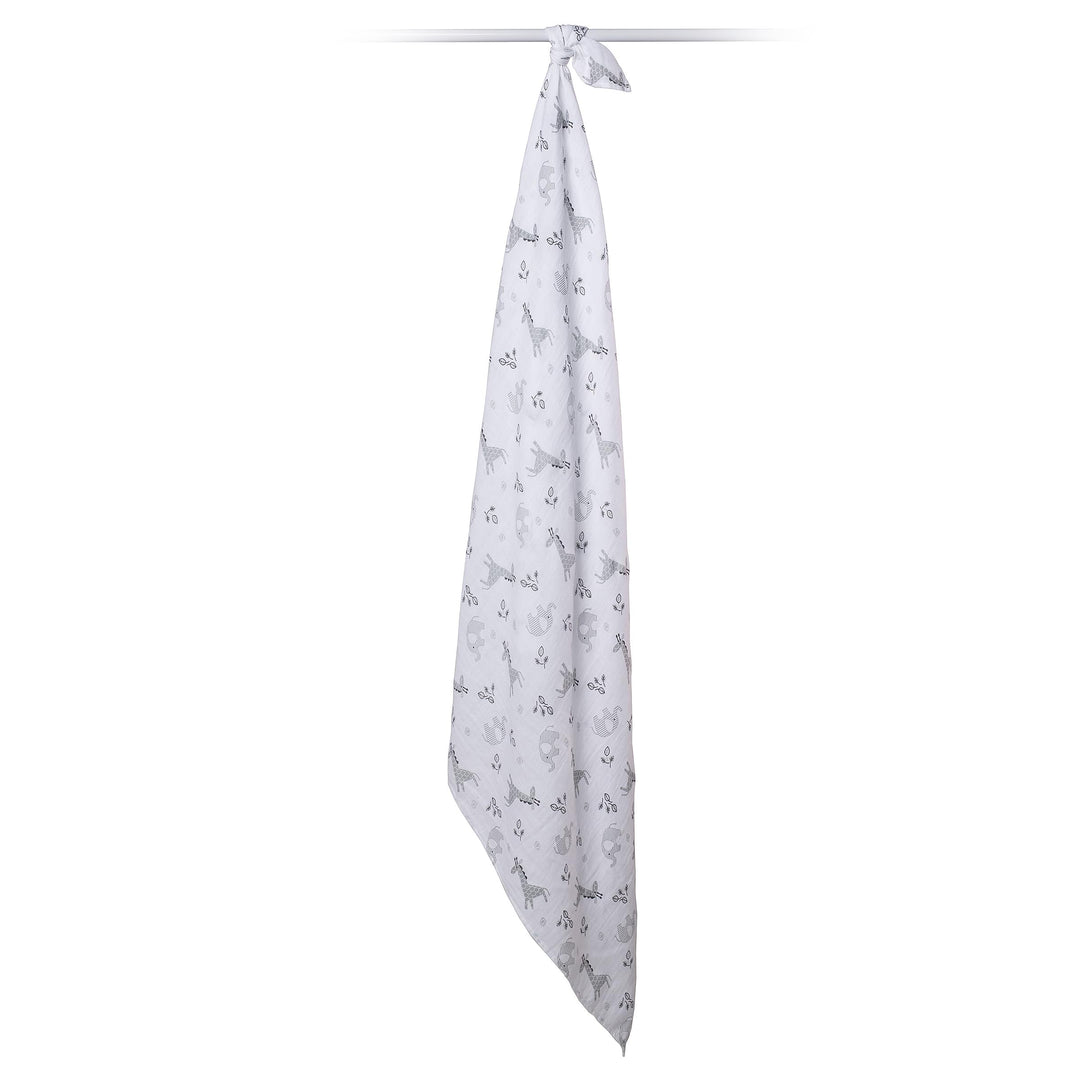 Baby Swaddle Blanket| Unisex Softest 100% Cotton Muslin Swaddle Blanket| Neutral Receiving Blanket for Girls & Boys | 47in x 47in Afrique