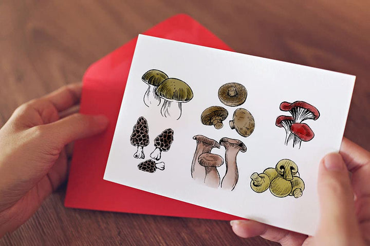 Fall Thanksgiving Mushroom Clear Stamps for Card Making and Photo Album Decorations, Autumn Mushroom Transparent Stamp Harvest Vegetable Plants Rubber Stamps Seal for DIY Scrapbooking