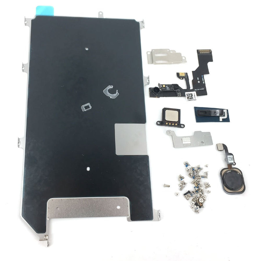 E-repair Screen Metal Bracket Front Camera Flex Cable Small Parts Set Replacement for Iphone 6S Plus (Black)