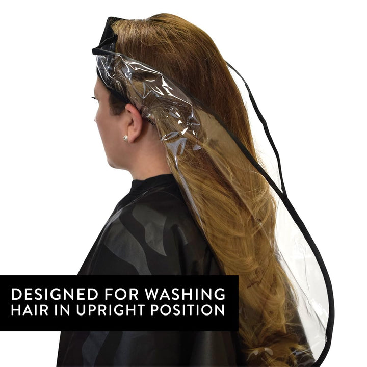 Hair Funnel For Upright Position Washing/Shampooing, Comfortable Alternative for Elderly, Handicapped, or Individuals With Neck Problems, Diverts Water into Bowl or Sink