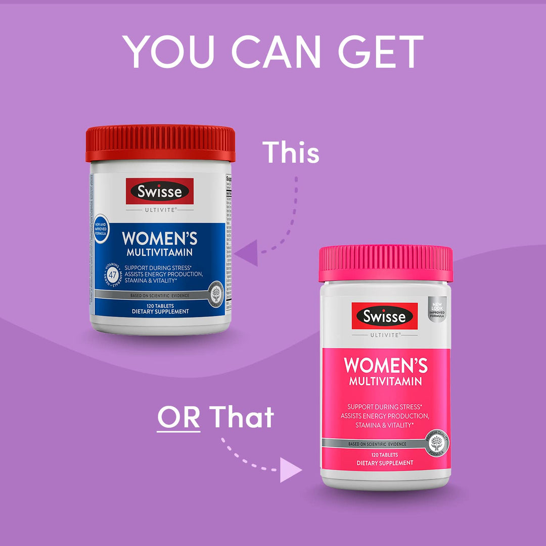 Daily Multivitamin for Women | 47 Vitamins, Antioxidants and Minerals + Adaptogens | Energy, Stress & Immune Support | Womens Multivitamin Supplement | 120 Tablets / 4 Months Supply