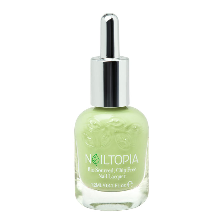 - Plant-Based Chip Free Nail Lacquer - Non Toxic, Bio-Sourced, Long-Lasting, Strengthening Polish - Juice Cleanse (Pastel Green) - 0.41oz