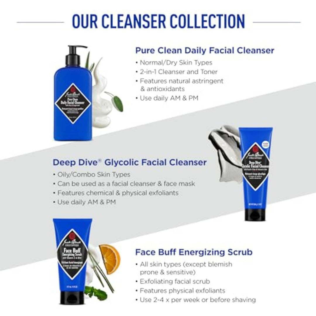 - Pure Clean Daily Facial Cleanser, 16 fl oz – 2-in-1 Facial Cleanser and Toner, Removes Dirt and Oil, PureScience Formula, Certified Organic Ingredients, Aloe and Sage Leaf