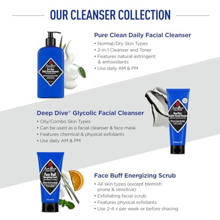 - Pure Clean Daily Facial Cleanser, 16 fl oz – 2-in-1 Facial Cleanser and Toner, Removes Dirt and Oil, PureScience Formula, Certified Organic Ingredients, Aloe and Sage Leaf