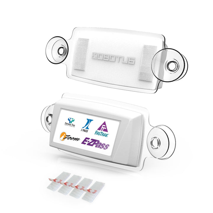 AutoBoxClub EZ Pass Holder for Most US States - UV Protective, Easy to Install and Remove, Fits All Major Toll Passes